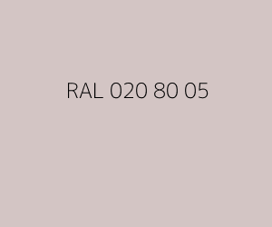 Kleur RAL 020 80 05 