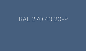 Kleur RAL 270 40 20-P