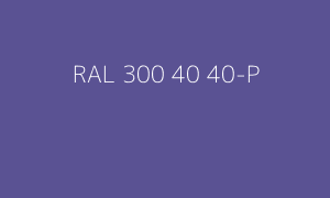 Kleur RAL 300 40 40-P