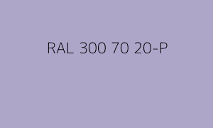 Kleur RAL 300 70 20-P