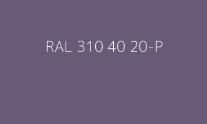 Kleur RAL 310 40 20-P