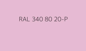Kleur RAL 340 80 20-P