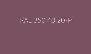 Kleur RAL 350 40 20-P
