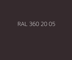 Kleur RAL 360 20 05 