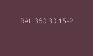 Kleur RAL 360 30 15-P