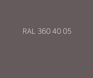 Kleur RAL 360 40 05 