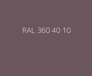 Kleur RAL 360 40 10 