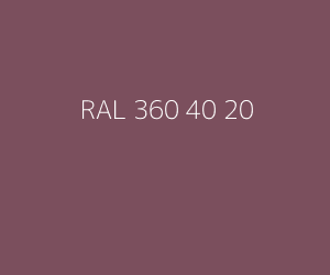 Kleur RAL 360 40 20 
