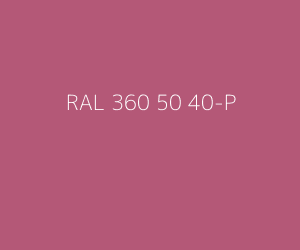 Kleur RAL 360 50 40-P 