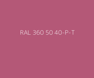 Kleur RAL 360 50 40-P-T 