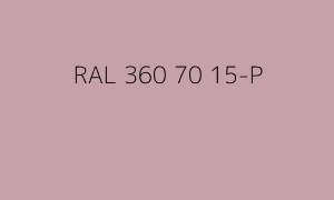 Kleur RAL 360 70 15-P