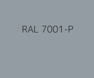 Kleur RAL 7001-P ZILVERGRIJS