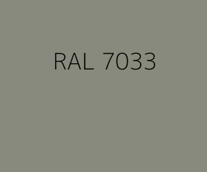 Kleur RAL 7033 CEMENTGRIJS