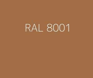 Kleur RAL 8001 OKERBRUIN